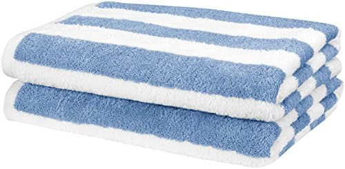 Amazon Basics Cabana Stripe Beach Towel (2-Pack, 76x152cm)