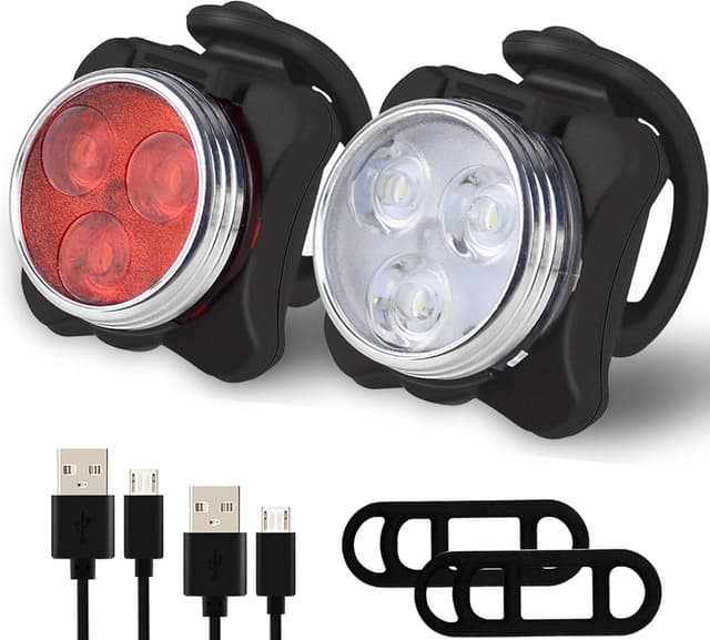 Balhvit USB Rechargeable Bike Light Set