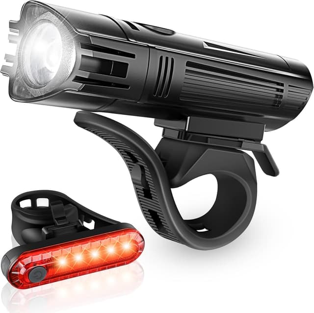 Defurhome Super Bright USB Bike Light Set
