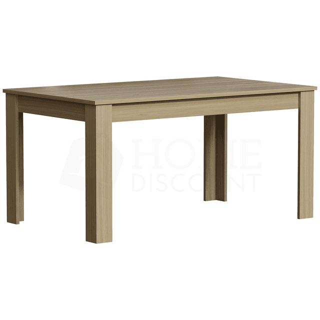 Vida Designs Medina 6 Seater Dining Table MDF Wood Rectangle Oak