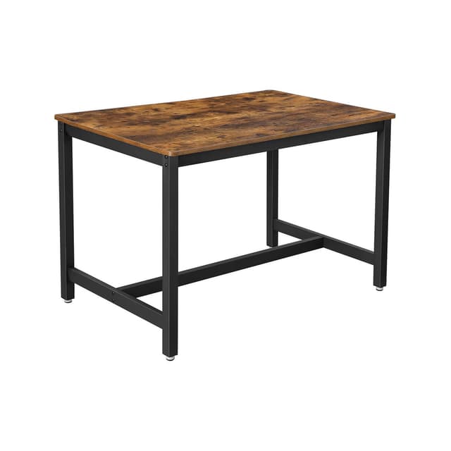 VASAGLE Dining Table for 4 People 120 x 75 cm Industrial Style KDT75X