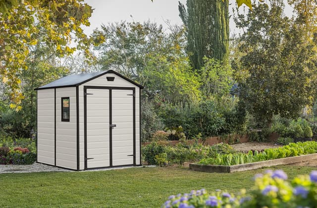 Keter Manor 6x8ft Apex Double Door Garden Shed