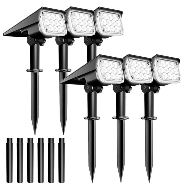 T-SUN Solar Spotlights 4 Pack 250 Lumens