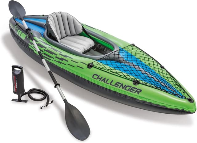 Intex Challenger Inflatable Kayak, Multi-Coloured, 1 Person, 274cm