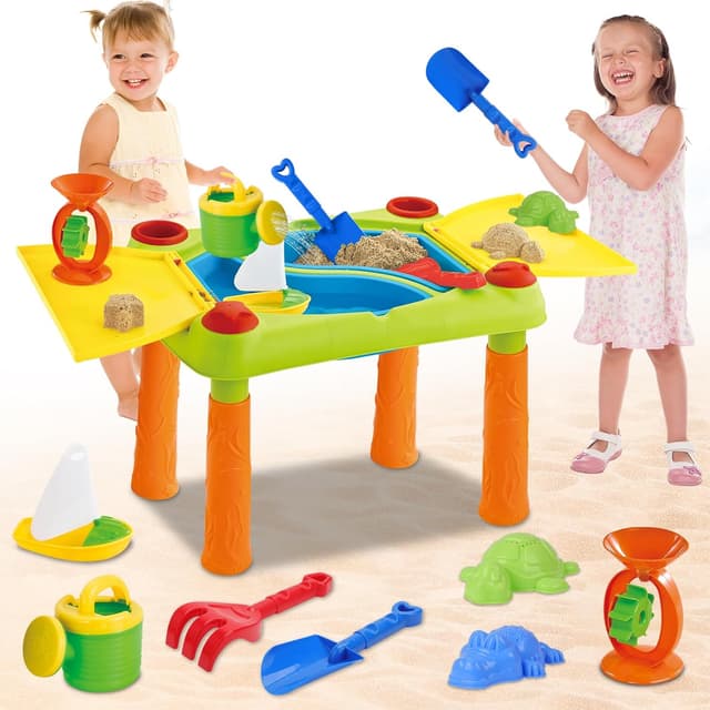 deAO Sand and Water Table Double Compartment