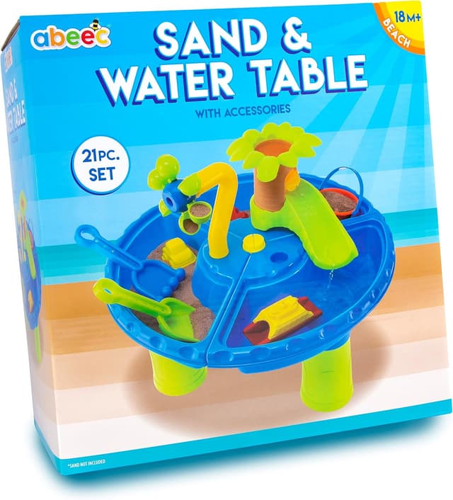 abeec Sand and Water Table 21-Piece Set