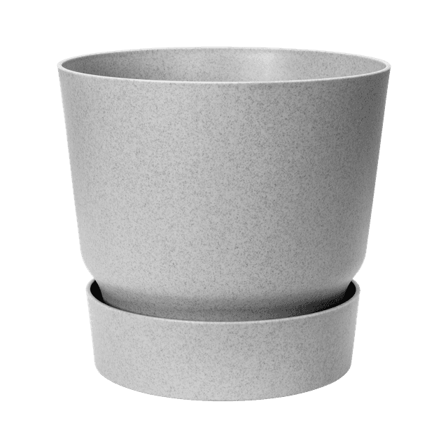 elho Greenville Round 30 Flower Pot Living Concrete