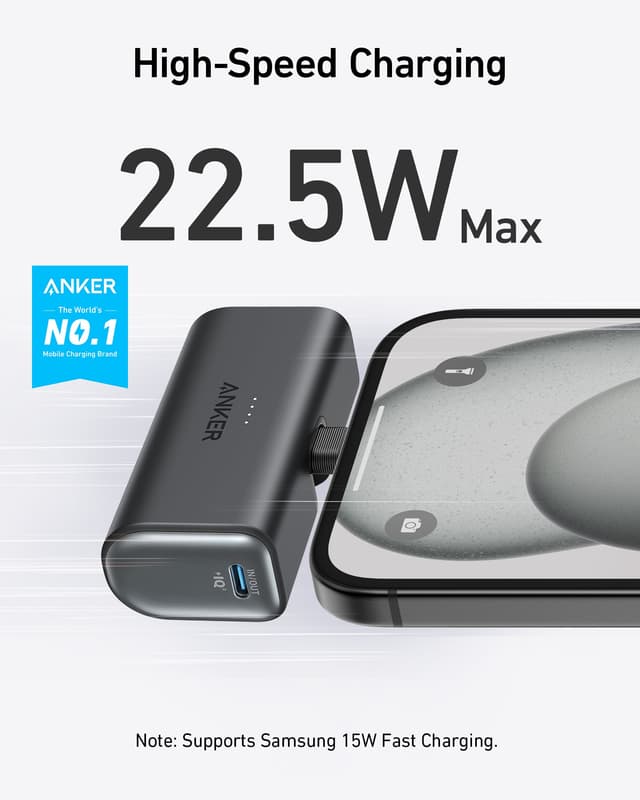 Anker Nano Power Bank 5,000mAh 22.5W