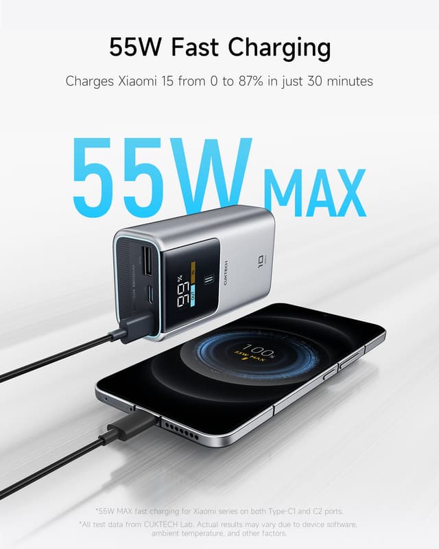 CUKTECH 10 Mini 55W Power Bank 10,000mAh