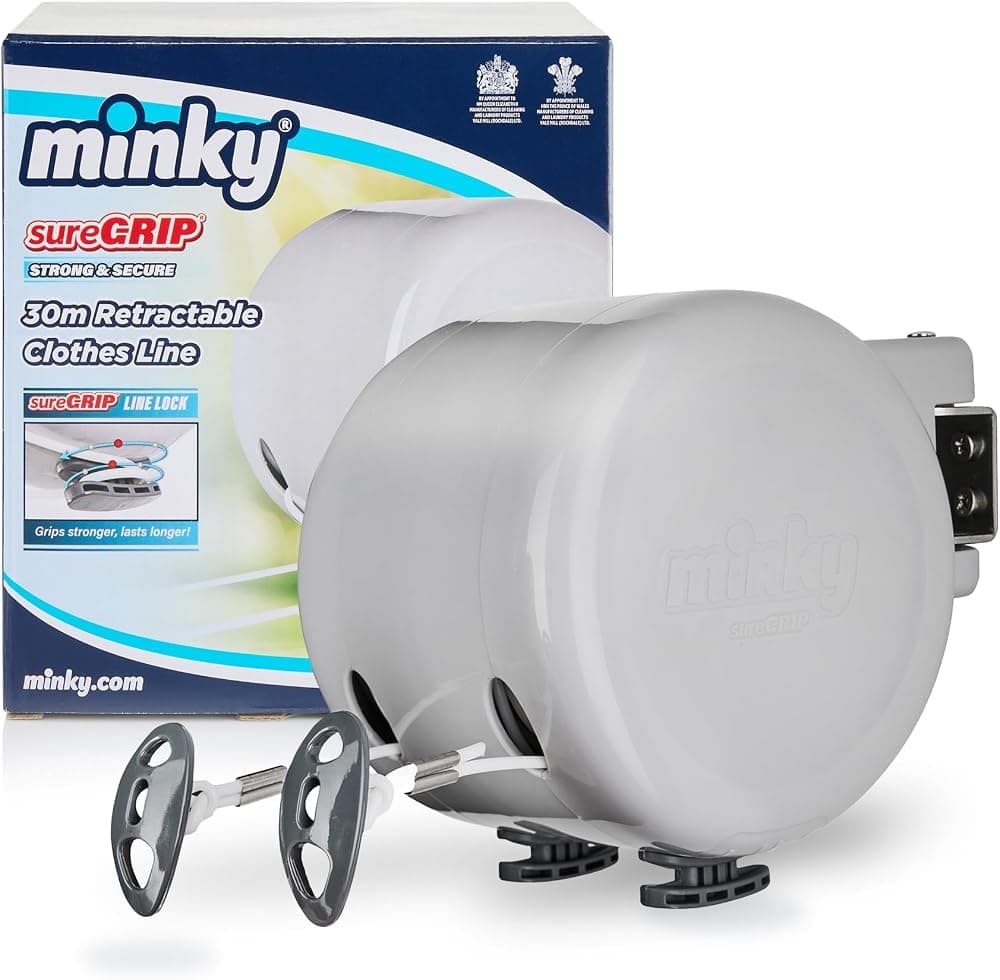 Minky 30m Retractable Reel Washing Line — our top pick