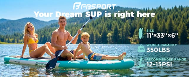 FBSPORT Stand Up Paddle Board 10'6 All-Around