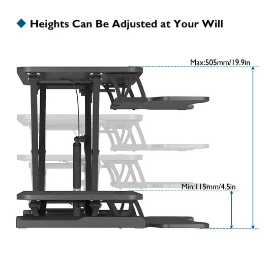 BONTEC Standing Desk Converter 32in/80cm