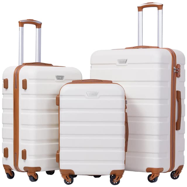 COOLIFE Hard Shell Suitcase 3-Piece Set