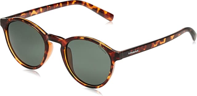 Polaroid PLD 1013/S Polarised Round Sunglasses (Havana/Green)