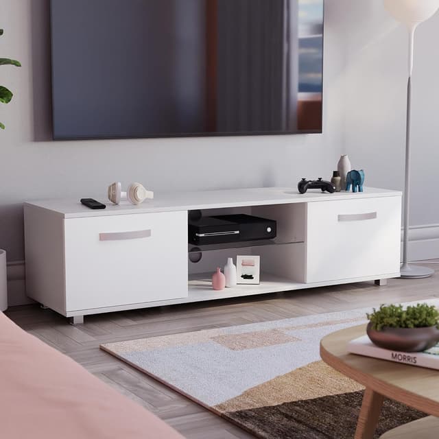 Vida Designs Cosmo LED TV Unit 140cm White High Gloss