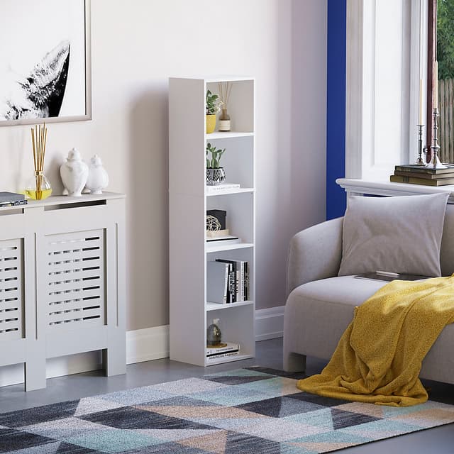Vida Designs Oxford 5 Tier Cube Bookcase White