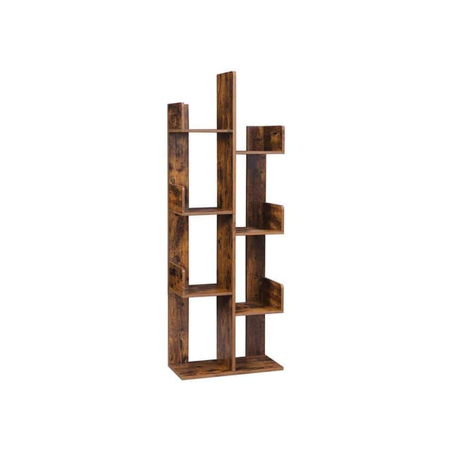 VASAGLE Tree-Shaped Bookcase 8 Storage Compartments LBC66BXV1