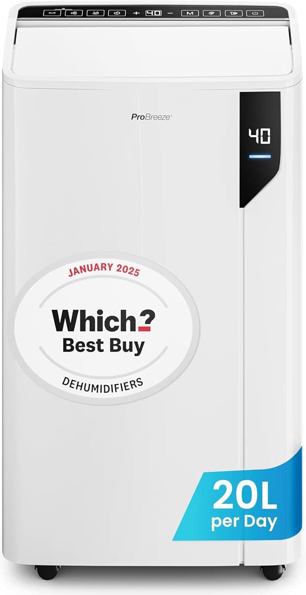Pro Breeze 20L/Day Compressor Dehumidifier