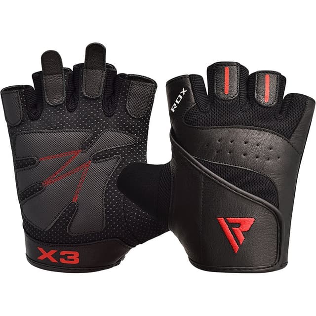 RDX Weight Lifting Gloves Anti Slip Padded Palm Protection Half Finger