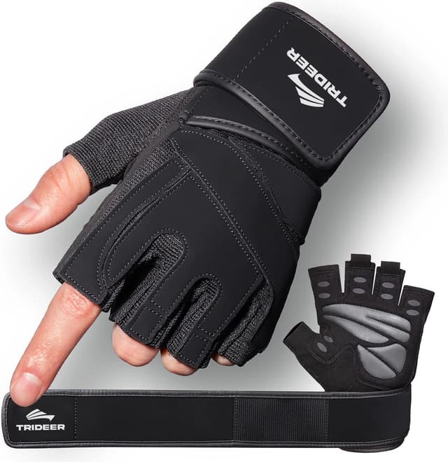 Trideer Padded Weight Lifting Gloves with Wrist Support