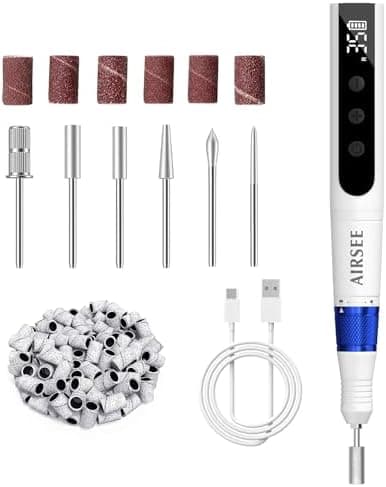 AIRSEE EH3 Cordless Electric Nail Drill 35000RPM