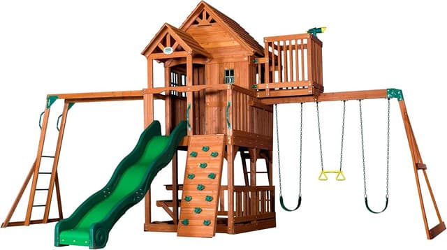 Backyard Discovery Skyfort II Cedar Climbing Frame