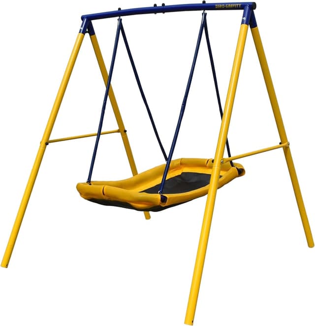 Zero Gravity Kids Swing Set with Metal Frame