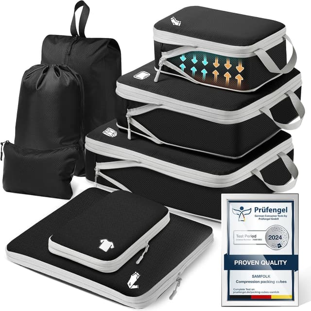 Samfolk Compression Packing Cubes 8 Set