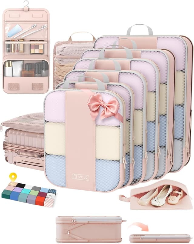 OlarHike 10 Set Compression Packing Cubes