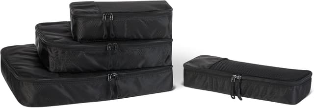 Amazon Essentials 4-Piece Packing Cubes Set