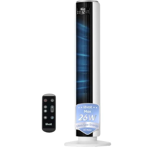 Levoit 20dB Silent Tower Fan (DC Motor)