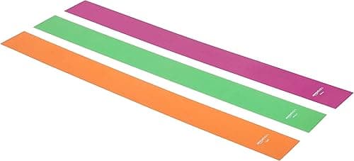 Amazon Basics TPE Resistance Band (3-Piece Flat Set)