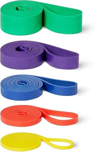 Amazon Basics Exercise Resistance Bands (Set of 5 Pull Up Bands)