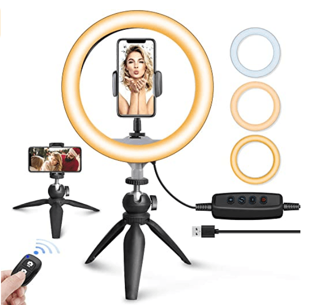 UBeesize 10-Inch Ring Light