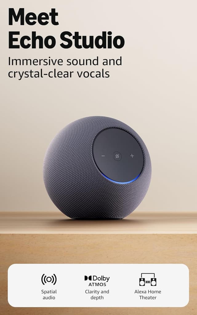 Amazon Echo Studio (Newest Gen, 2025)
