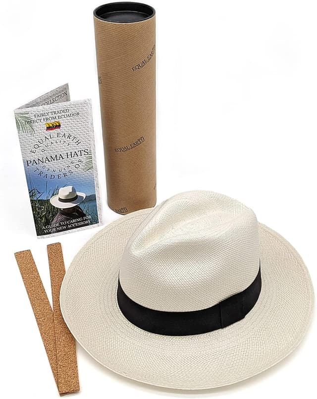 Equal Earth Genuine Rolling Folding Panama Straw Hat