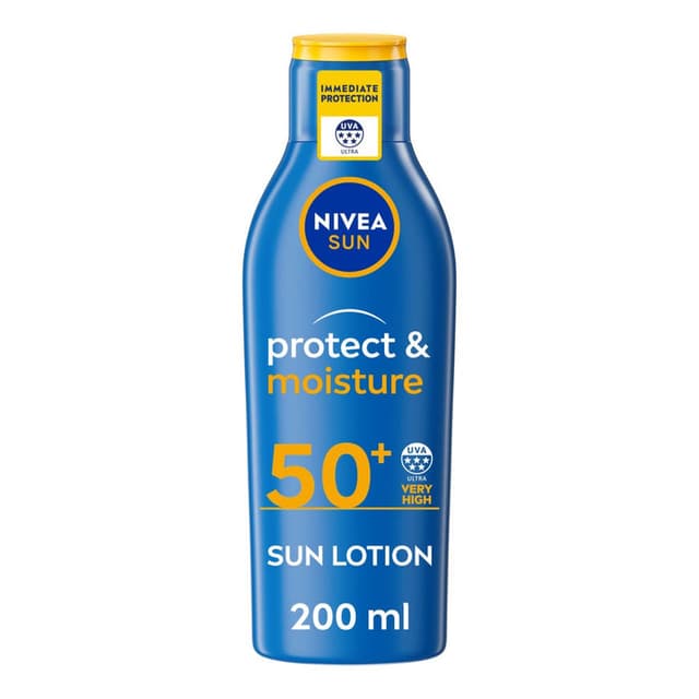 NIVEA SUN Protect & Moisture Sun Lotion SPF 50+ (200ml)