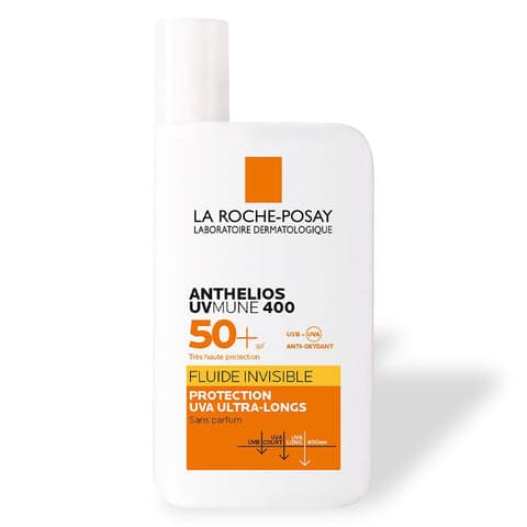 La Roche-Posay Anthelios UVMune 400 Invisible Fluid SPF50+ — our top pick