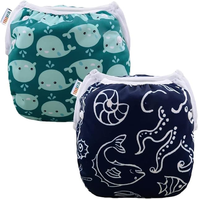 ALVABABY Reusable Swim Nappies (2 Pack)