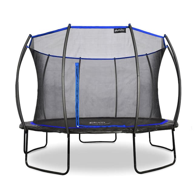 Plum Play Kids Deluxe Outdoor Garden Trampoline 14ft with Safety Enclosure