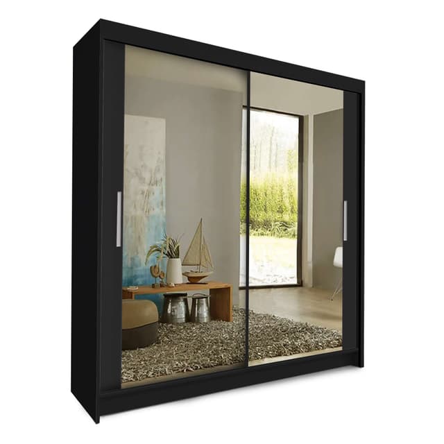 COMFATRA Toronto 180cm Sliding Door Mirrored Wardrobe