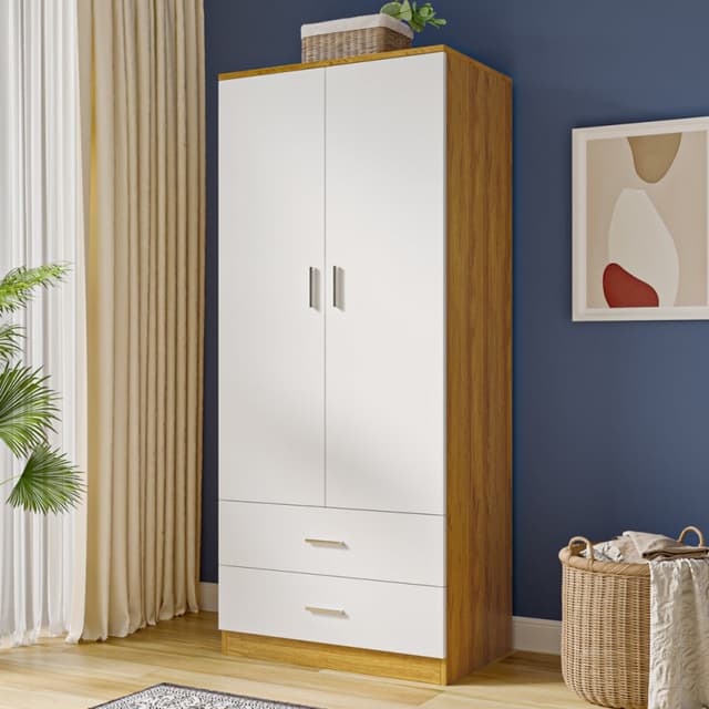 Panana 2 Door Double Wardrobe for Small Bedroom