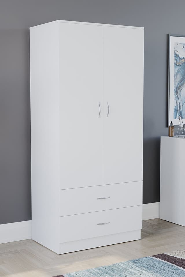 Vida Designs Riano 2 Door 2 Drawer Wardrobe